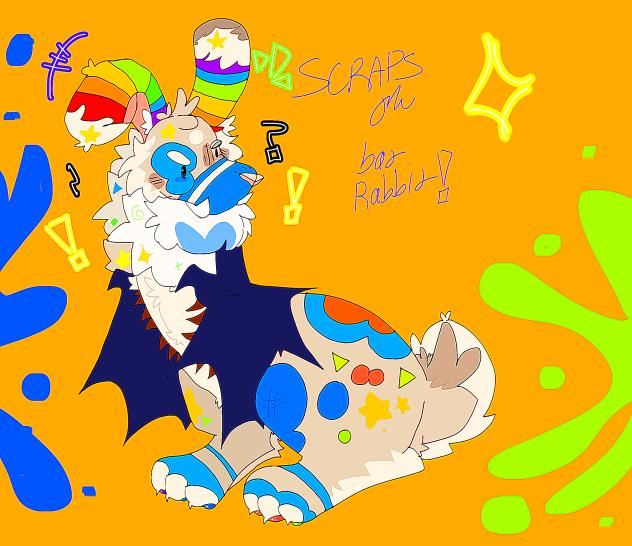 Scraps the rabbit bat!!!✨⭐️