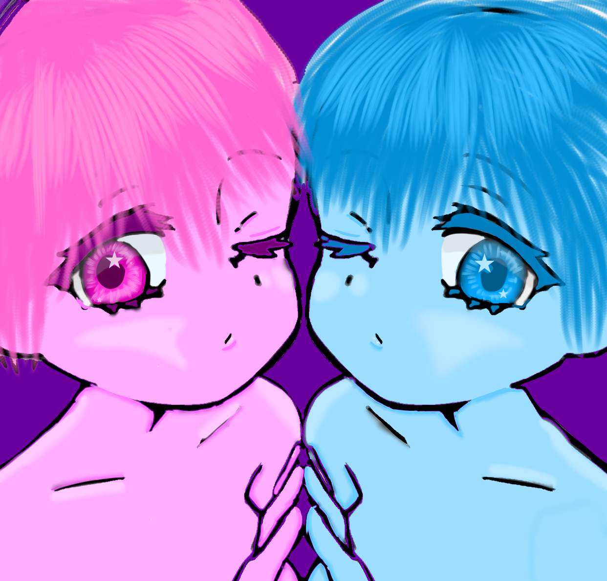 Star Boy & Star girl Speedpaint - ibisPaint