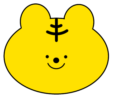 トラのイラストを描きました(楕円定規を多用しました)