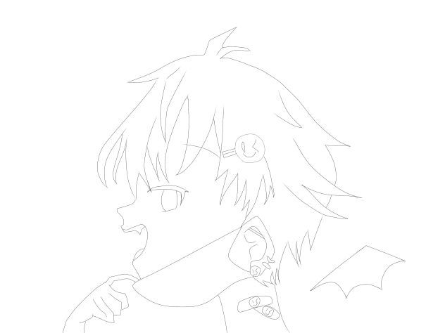 ヴァンパイア　[スマイリー]    塗り絵