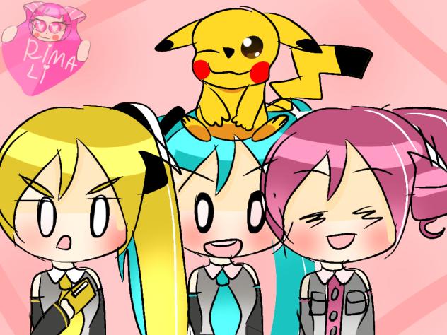 Temple baka miku teto and neru