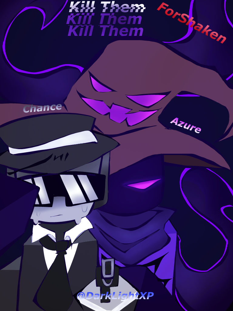 Roblox ForShaken art Chance&Azure ibisPaint