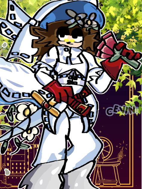 Conductor Regan as a medieval knight