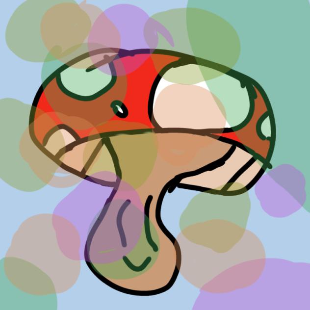 mushroom 🍄🍄🍄🌈🌈 - ibisPaint