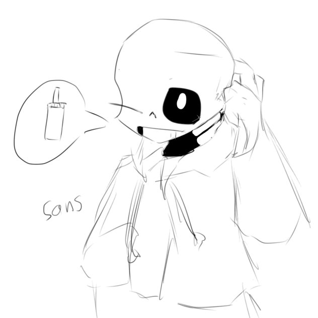 そういえば最近全然Sans描いてないな〜