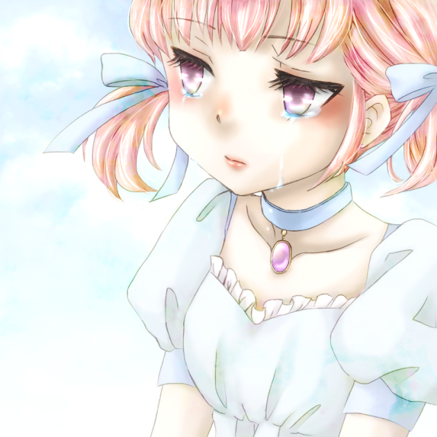 【線画】想う【拝借】