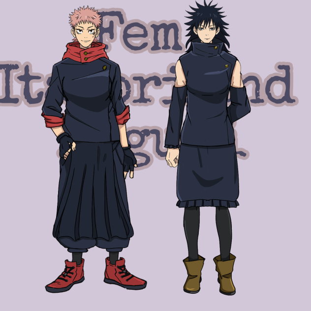 Gender Swap- Itadori and Megumi