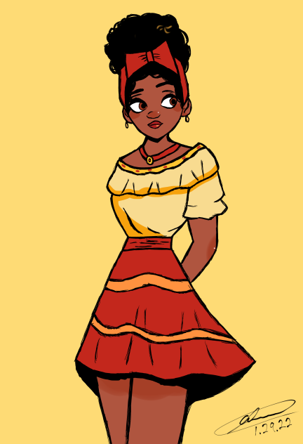 DOLORES MADRIGAL FROM ENCANTO FANART