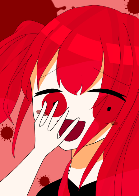 赤く染まる