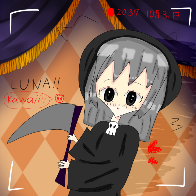 死神のルナ(オリカビの擬人化)