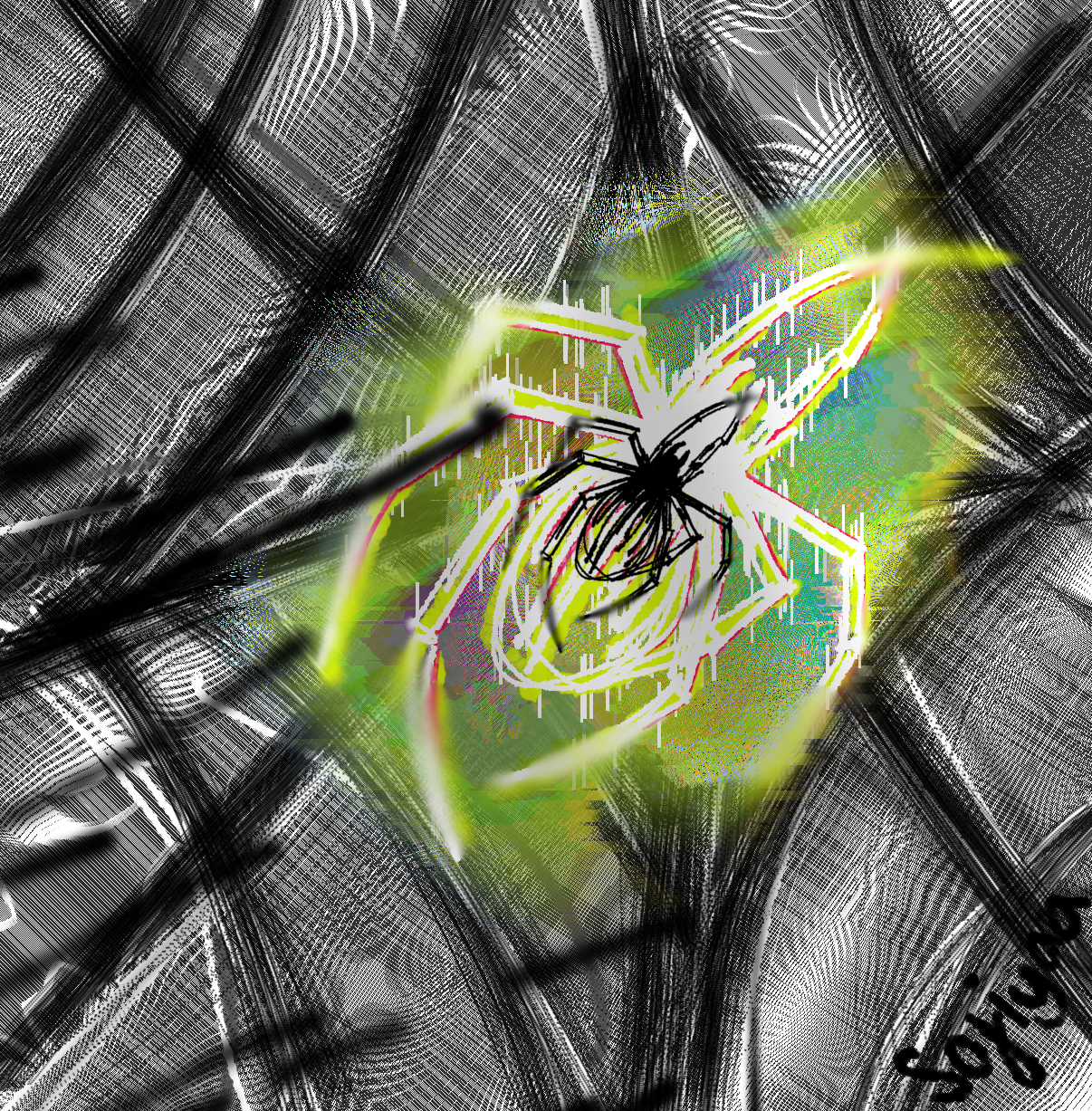Another experimental spider - ibisPaint