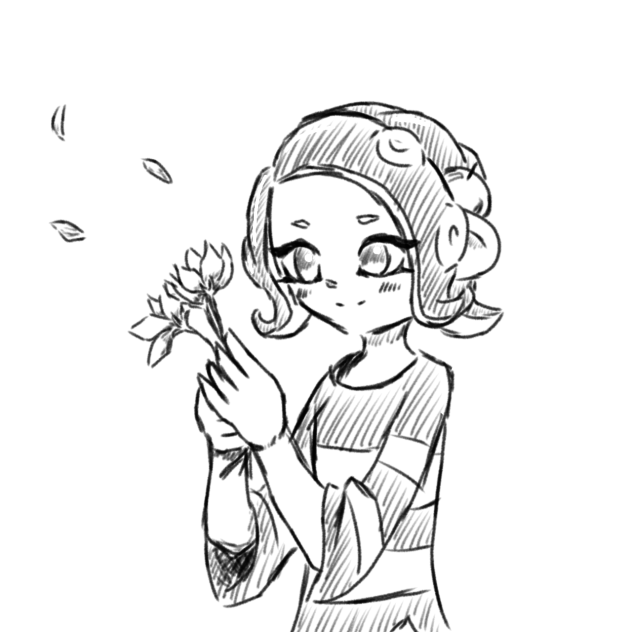 鉛筆画　はっちゃん