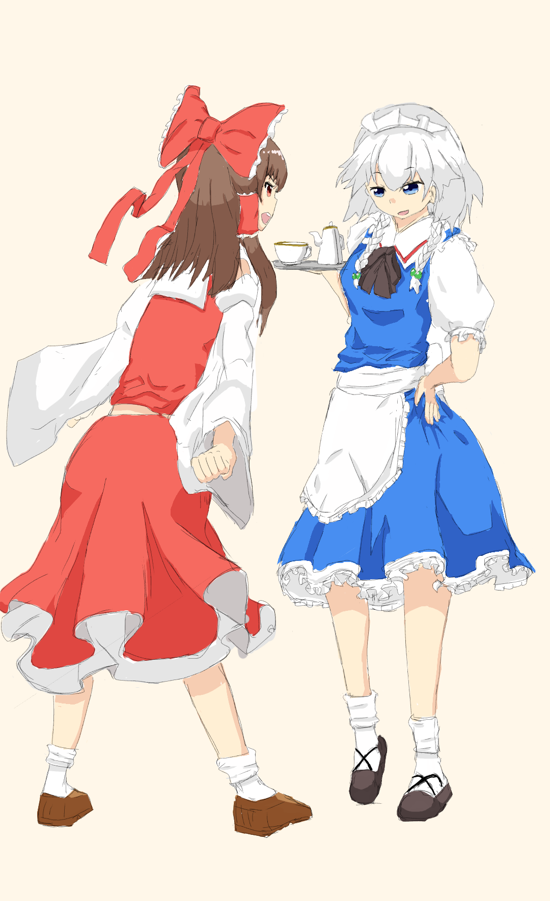 霊夢と咲夜 - ibisPaint