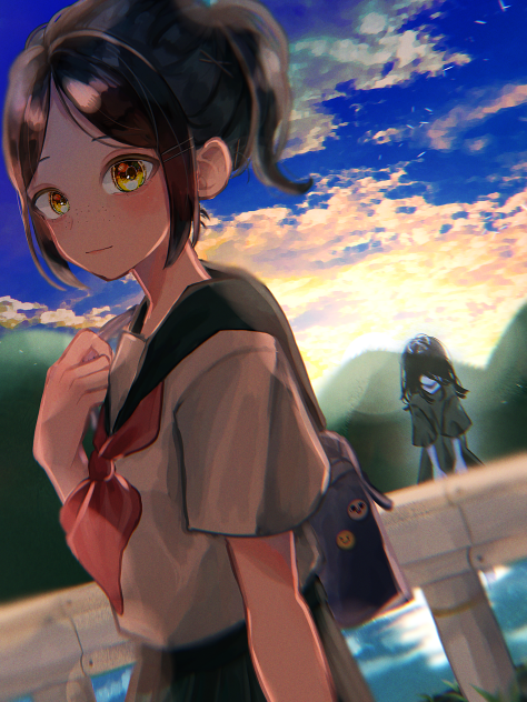 「おい、後ろ」