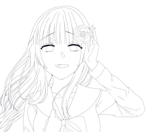 燐子ちゃん  線画
