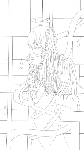 初音ミク 線画