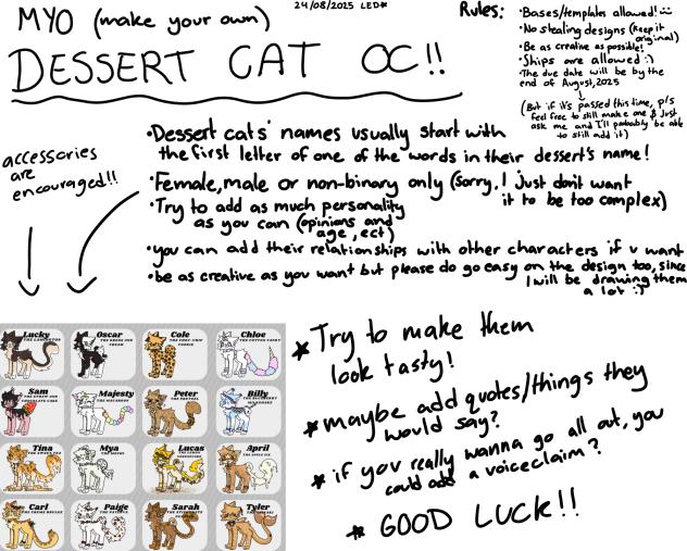 Dessert cat oc (info!!)
