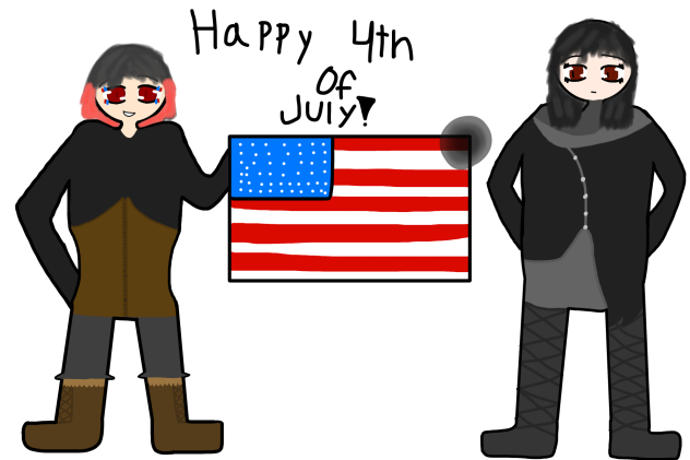 4th of July celebration art! (Human)