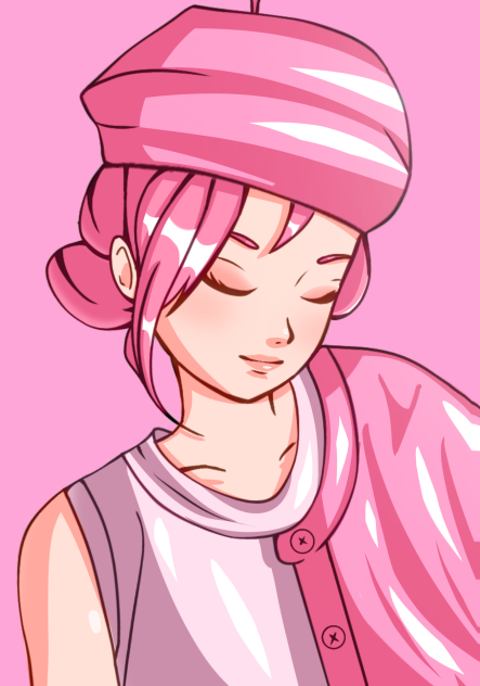 Cute Pink Girl Artwork