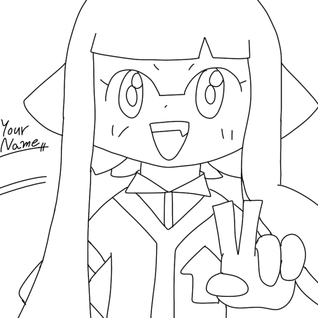 塗り絵線画！