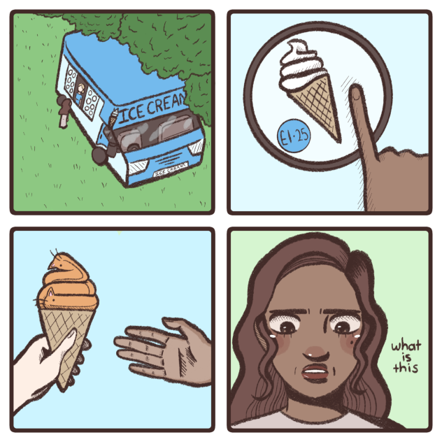 Flat Cat Ice Cream Comic 13.11.2023