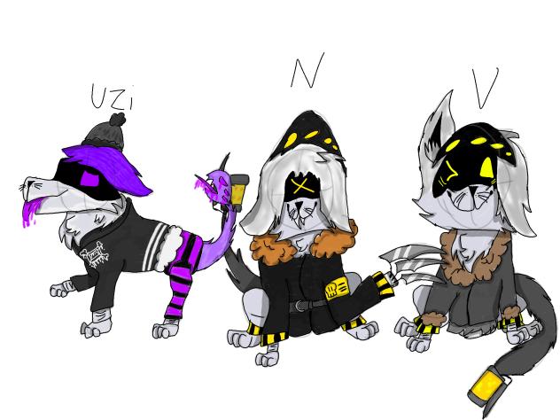 Murder Drones characters as Dogs