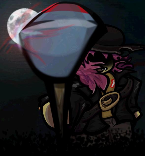 HER HATCHET.