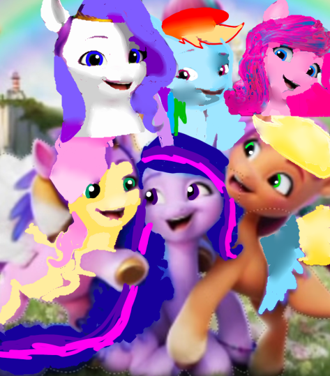 Mane Six cute Ponies in A New Generation