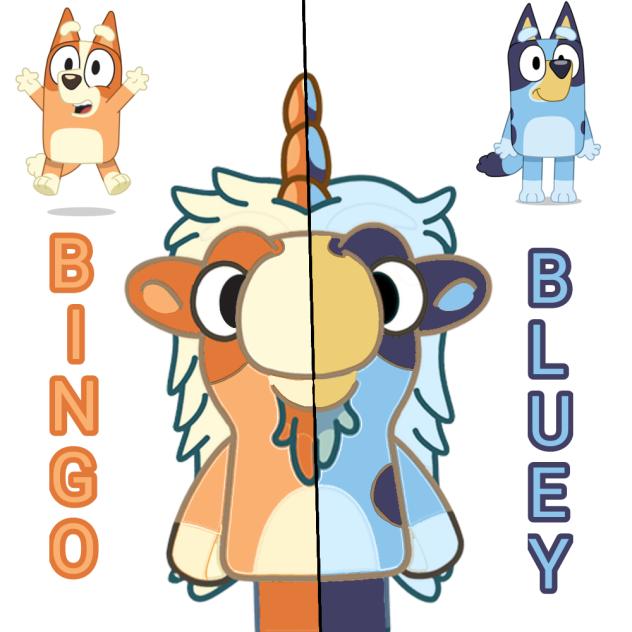 Bluey + Bingo+ Unicorse