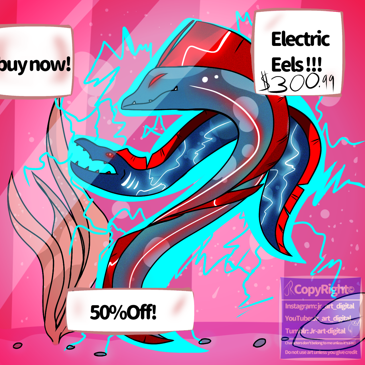 Electric Eels from helluva boss ibisPaint