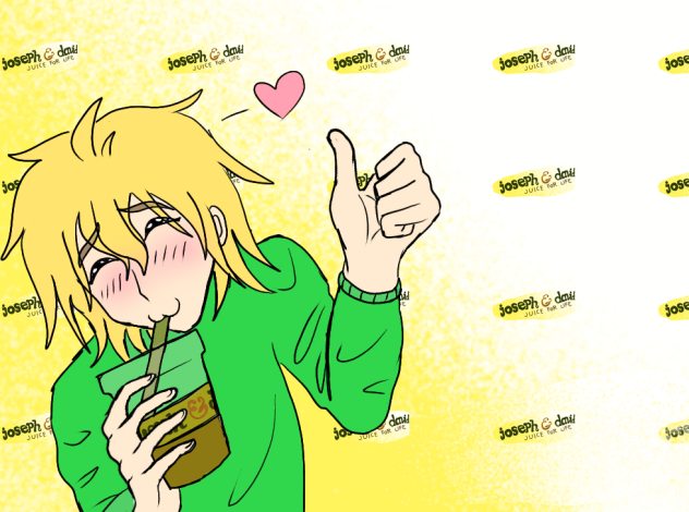 my old oc, Chris endorsing a product!
