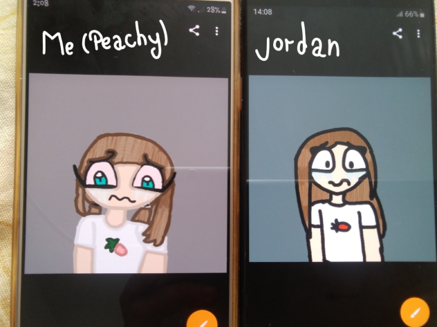 peachy vs Jordan pt 1, Indah fanart