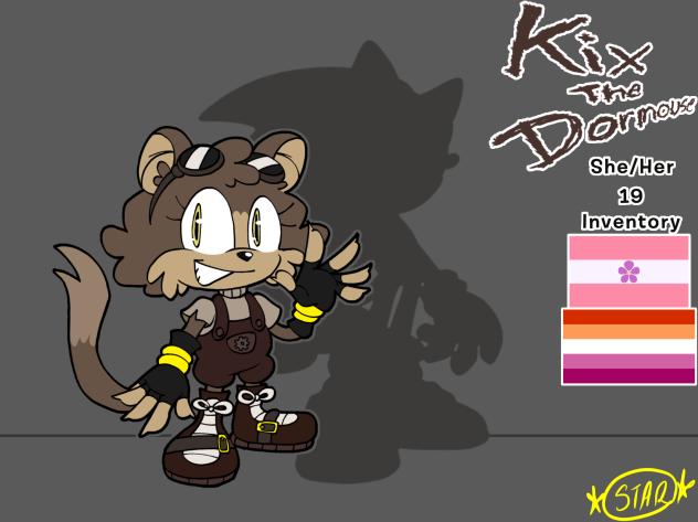 Sonic Oc “Kix the Dormouse” update ref
