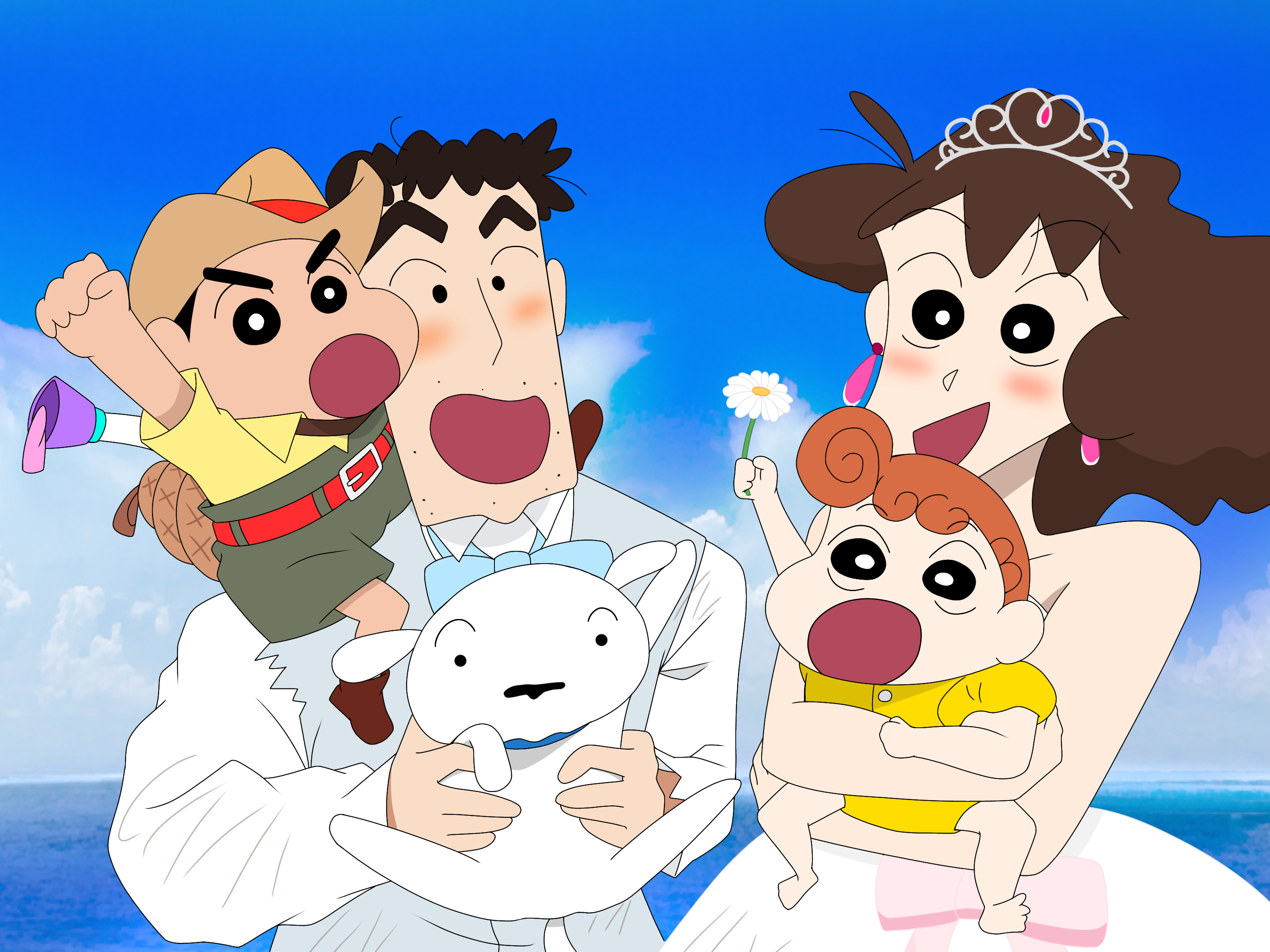 クレヨンしんちゃん新婚旅行ハリケーン Ibispaint