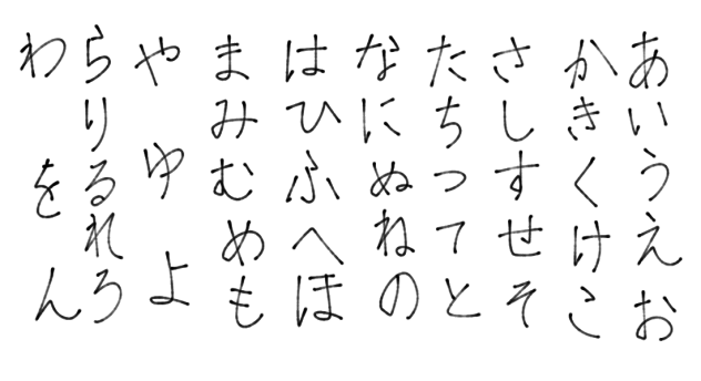 あいうえお表