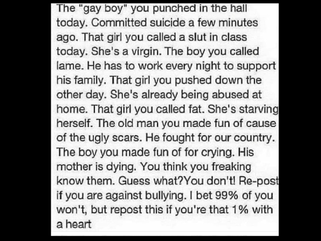 Please Spread Bullying Awareness