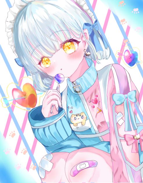 ジャージエプロン サブカル系 フリル ジャージ イラスト サブカル