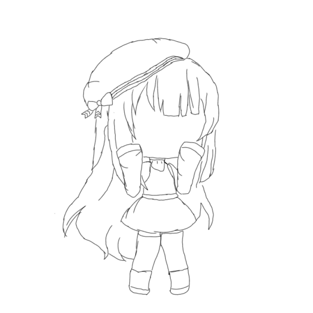 Lineart gacha ibisPaint