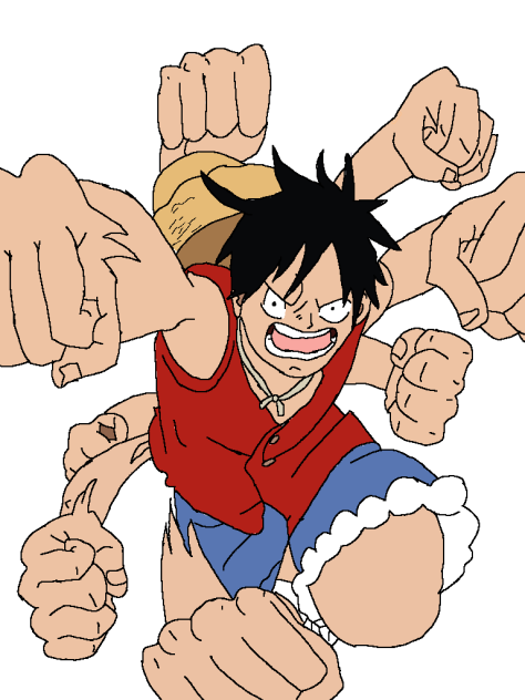 Luffy's Gum-Gum Gatling