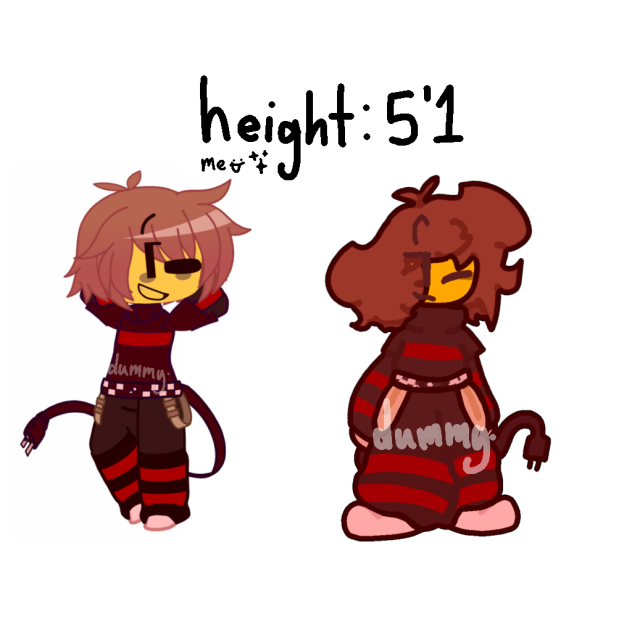 My irl(ish) oc sheet for Clover