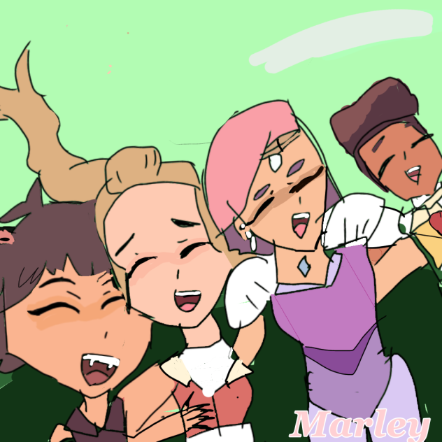 Catra, Adora, glimmer and bow fanart!