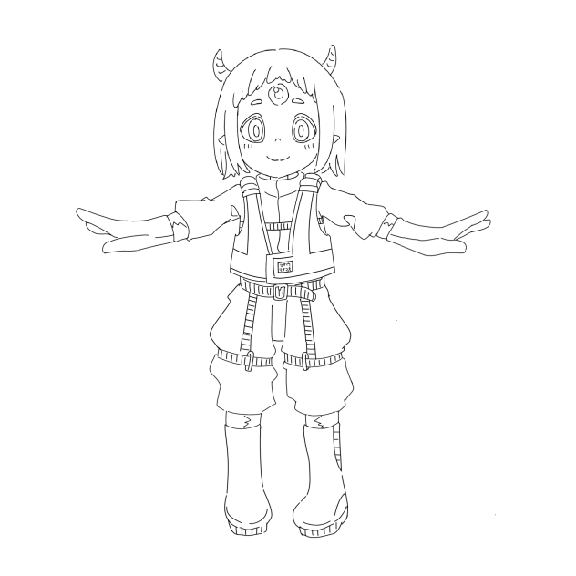 マオマオちゃん　線画