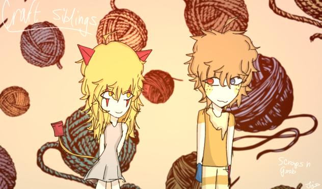 Craft Siblings!! Dandy's World Humanized