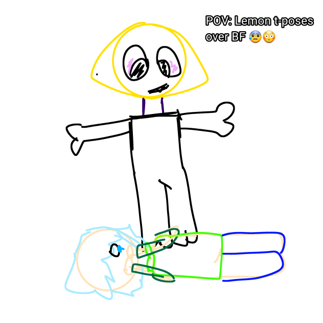 POV Lemon t-poses over BF