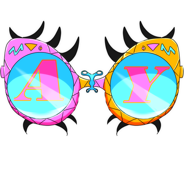 Retro Pop Ay glases - ibisPaint
