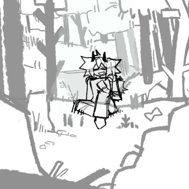 Somewhere... over the forest..