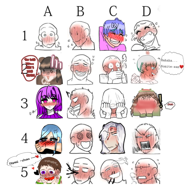 Blushing collab
