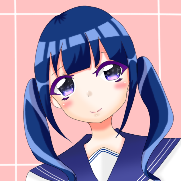 青髪
