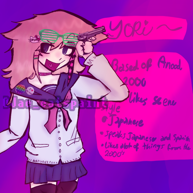 EvIL anIMe GirL CHArACteR SHeEt