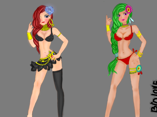 Drawing manga - draw sexy girl